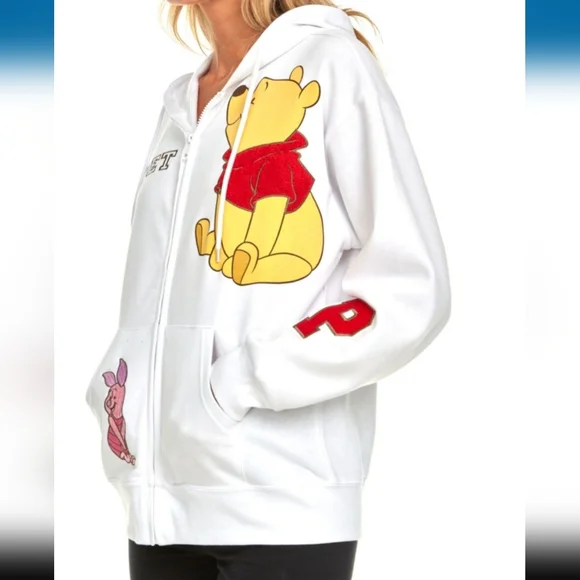DISNEY WINNIE THE POOH full zip sweatshirt hoodie - Picture 3 of 14